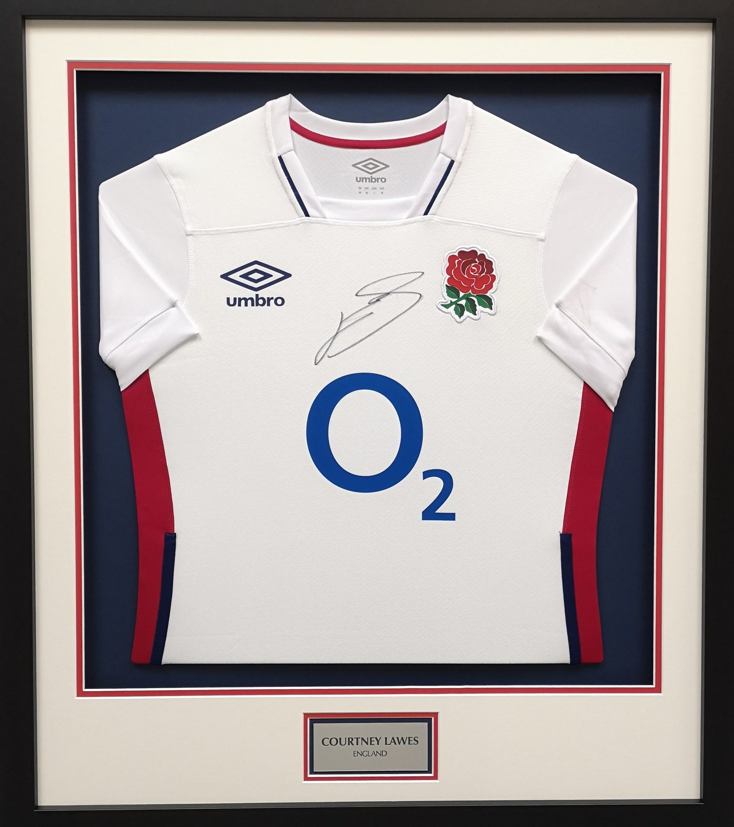 Courtney Lawes signed shirt