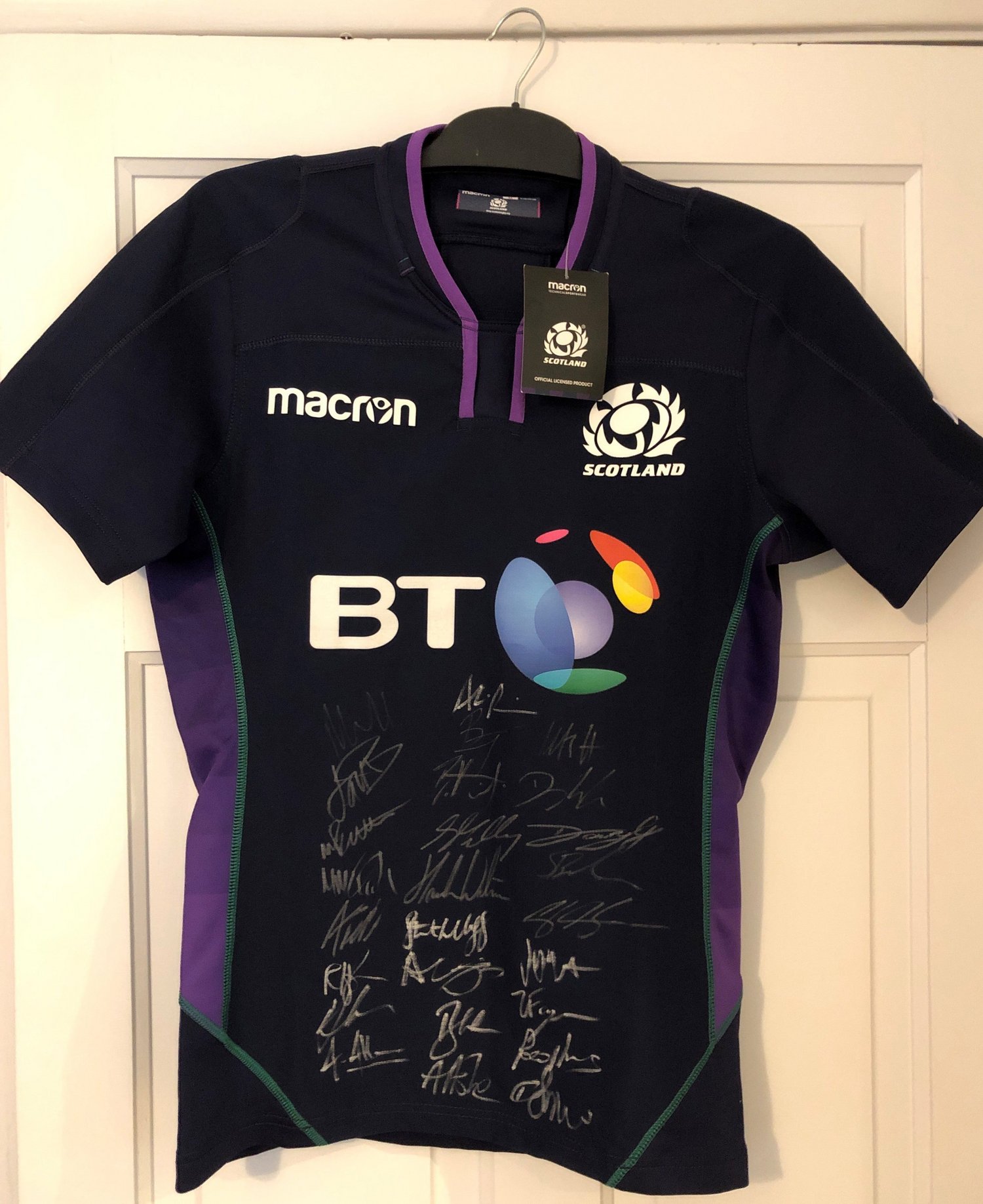 Signed Scotland jersey