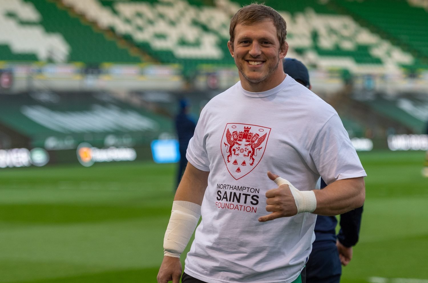 Alex Waller on Northampton Saints Foundation‘s annual Takeover Day