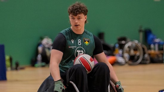 Saints Wheelchair Rugby in action at Aylesbury