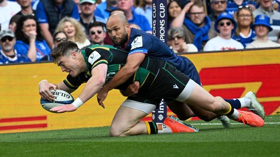 Tommy Freeman of Northampton Saints