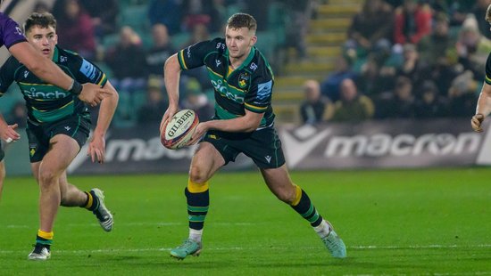 Northampton Saints’ George Makepeace-Cubitt during the 2024/25 season.