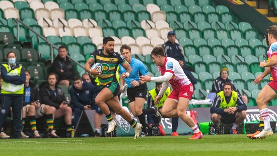 Matt Proctor in action for Northampton Saints