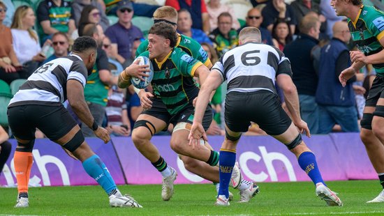 Izaiha Moore-Aiono plays for Northampton Saints