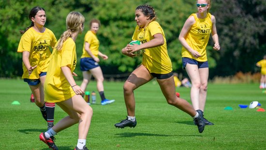 Northampton Saints and Loughborough Lightning Community residential camps at Stowe School.