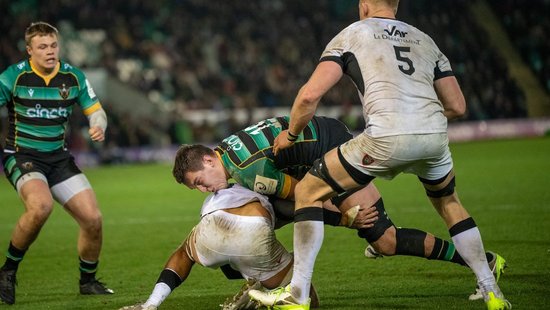 Tom Lockett for Northampton Saints against RC Toulon.