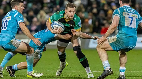 Rory Hutchinson has signed a contract to remain at Northampton Saints