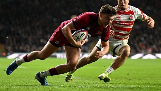 Northampton Saints’ George Furbank features for England.