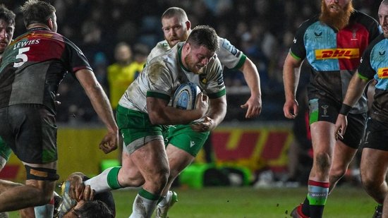 Luke Green of Northampton Saints.