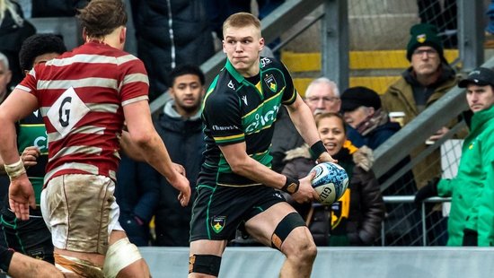 Northampton U18 Academy in action against Leicester Tigers.