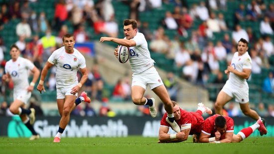 George Furbank in action for England