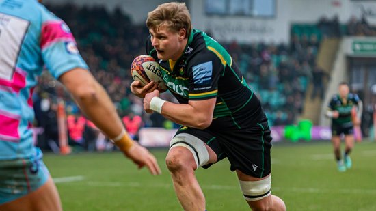 Northampton Saints’ Ed Prowse during the 2024/25 season.