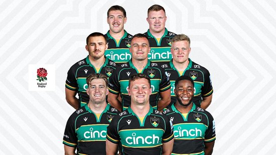 Eight Northampton Saints players named in England’s training squad.