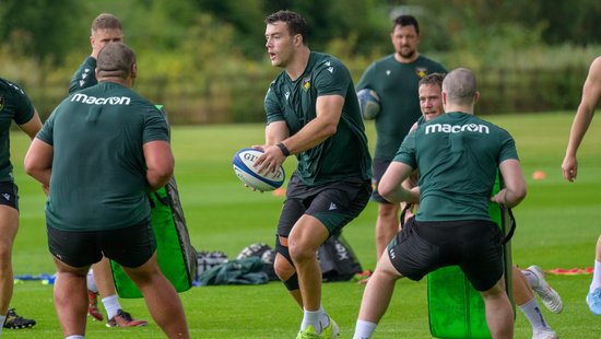 Northampton Saints’ Callum Hunter-Hill during the 2024/25 season.