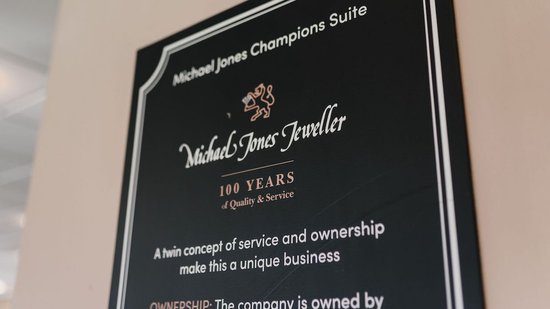 The Michael Jones Jeweller Champions Suite at Franklin’s Gardens, Northampton