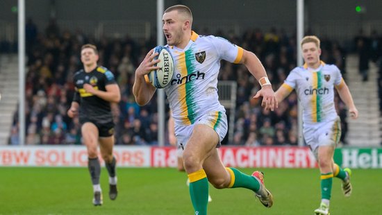 Ollie Sleightholme of Northampton Saints