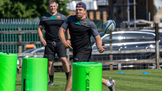 Paul Hill trains at Franklin's Gardens