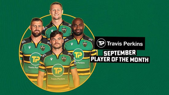 Fraser Dingwall, George Furbank, Api Ratuniyarawa and Tom Wood are the nominees for Northampton Saints' Player of the Month for September. Vote for your choice now!