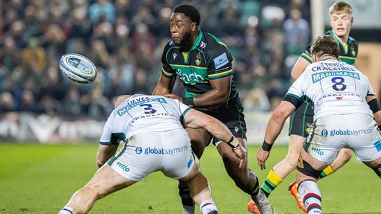 Immanuel Iyogun of Northampton Saints.