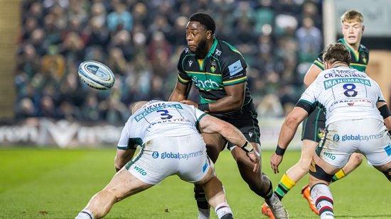 Immanuel Iyogun of Northampton Saints.