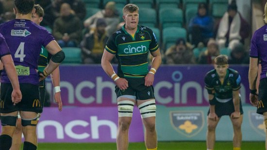 Northampton Saints’ Archie Benson during the 2024/25 season.