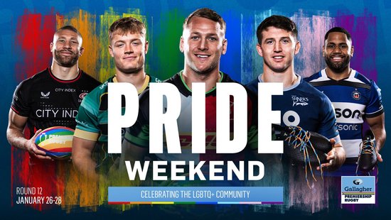 Saints vs Falcons marks Premiership Rugby’s ‘LGBTQ+ Pride Weekend’.