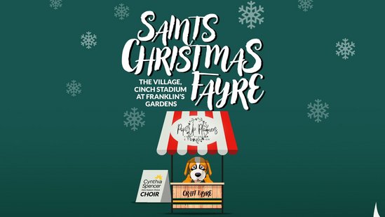 Join us for the first-ever Saints Christmas Fayre on Saturday 3 December!