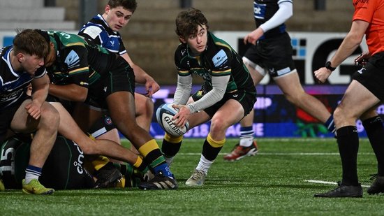 Action from Northampton Saints U18 against Bath.