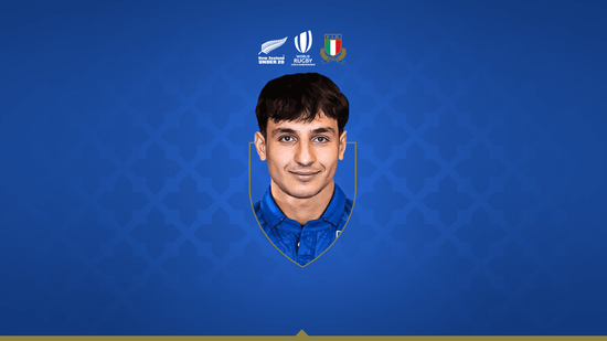 Edoardo Todaro of Northampton Saints and Italy Under-20