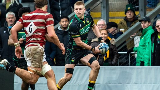 Northampton U18 Academy in action against Leicester Tigers.