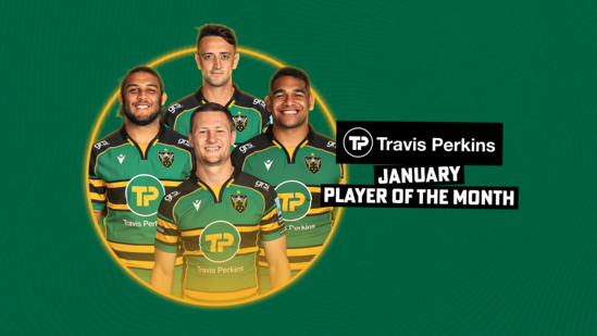 Fraser Dingwall, Lewis Ludlam, Alex Mitchell and Sam Matavesi have been nominated for the Travis Perkins Player of the Month for January.