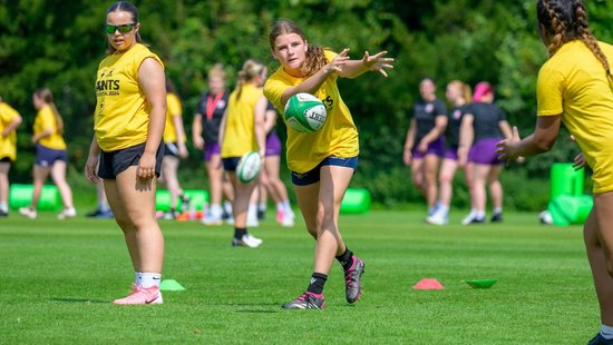 Northampton Saints and Loughborough Lightning Community residential camps at Stowe School.