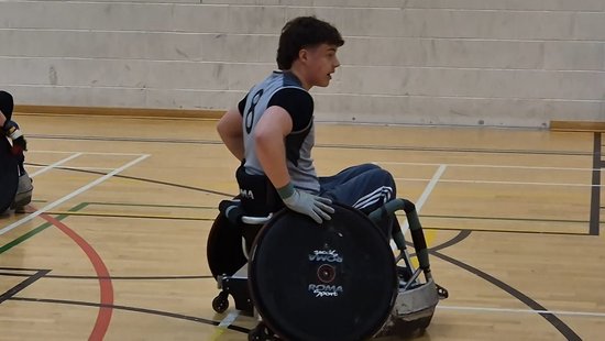 Tristan Nattrass of Northampton Saints Wheelchair Rugby.