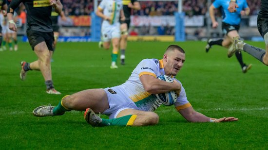Ollie Sleightholme of Northampton Saints