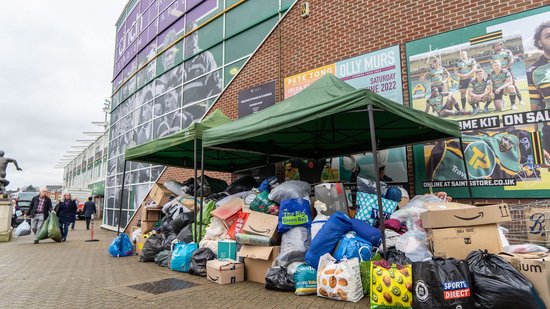 Donations have been flooding in at Franklin’s Gardens in Northampton