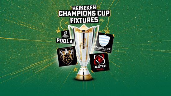 Northampton Saints' Heineken Champions Cup fixtures have been confirmed by EPCR.