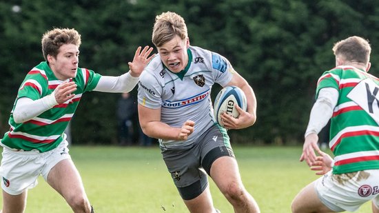 Northampton Saints' Tom Litchfield playing for the Academy during the 2019/20 season.