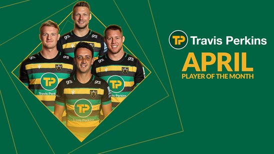 Vote now for the Northampton Saints Player of the Month for April