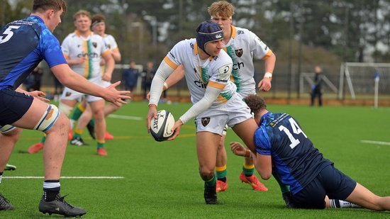 Northampton Saints Under-18s in action against Midlands West Academy