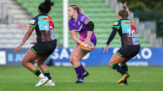 Carmela Morrall of Loughborough Lightning against Harlequins.