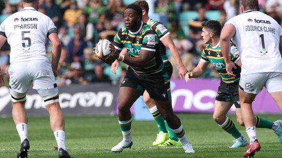 Emmanuel Iyogun of Northampton Saints