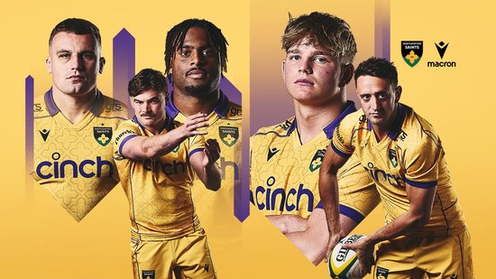 Northampton Saints launch away kit for 2025/26