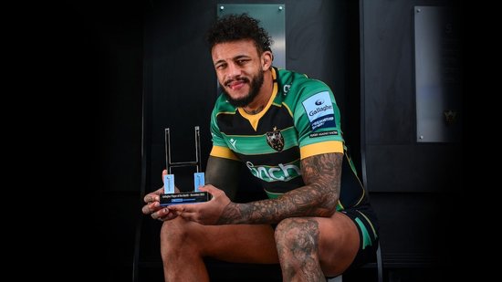 Courtney Lawes of Northampton Saints has won the Gallagher Player of the Month award