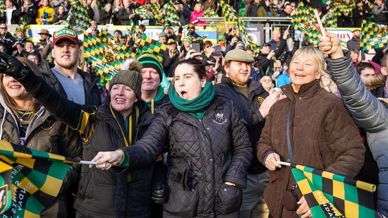 The partisan crowd at Franklin’s Gardens is like no other