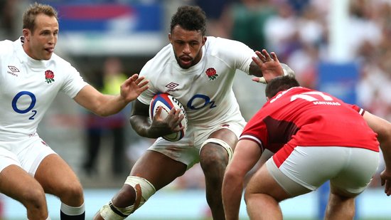 Courtney Lawes of Northampton Saints plays for England.