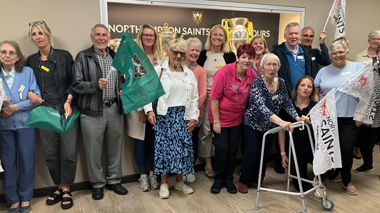 Northampton Saints Foundation’s Memory Cafe to continue thanks to CareTech Foundation donation