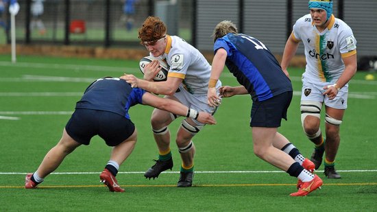 Northampton Saints Under-18s in action against Midlands West Academy