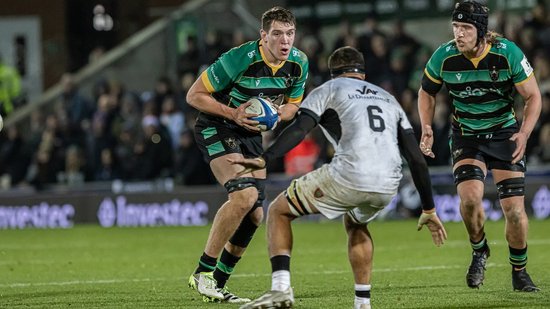 Tom Lockett for Northampton Saints against RC Toulon.