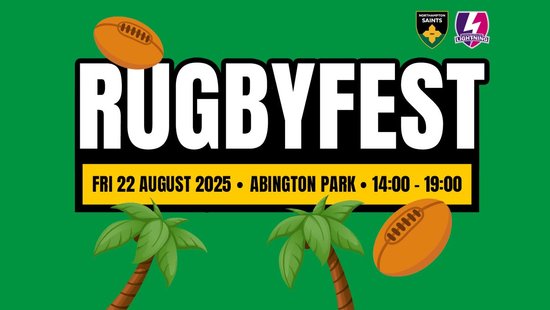 RugbyFest is coming to Abington Park on 22 August