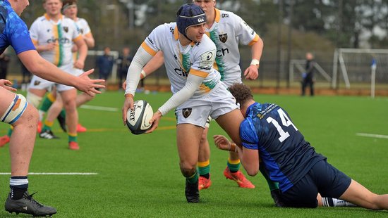 Northampton Saints Under-18s in action against Midlands West Academy